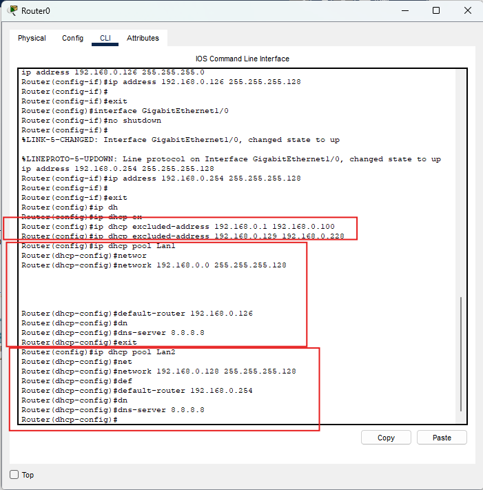 Configurazione dei pool DHCP sul router Cisco in Packet Tracer