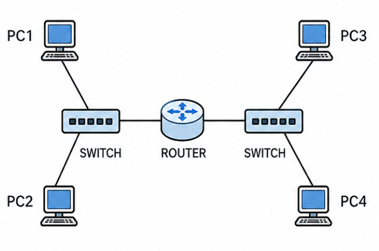 Scenario C: due LAN collegate da un router